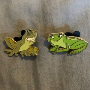 Tiana and Naveen as frogs Pin